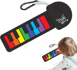 Foldable Electric Piano Silicone Portable Keyboard Roll-Up Keyboard for Music Learning Function for Home Travel School