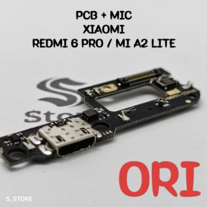 CONNECTOR CHARGER XIAOMI REDMI 6 PRO / MI A2 LITE ORI + IC PAPAN KONEKTOR CAS PCB BOARD REDMI 6 PRO / MI A2 LITE ORIGINAL + IC