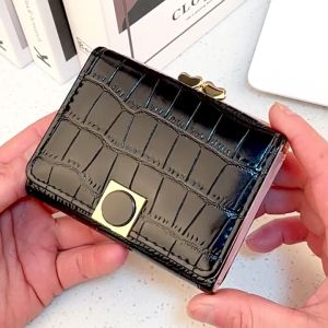 Dompet Lipat Chiara Hitam Kulit Cantik Murah WA1085B5 Terbaru Remaja Korea Fashion
