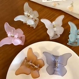 Tooyoo Temperament Shark Clip Butterfly Candy Color Hair Clip Back Of Head Hair Clip Grab Clip Hair Accessories