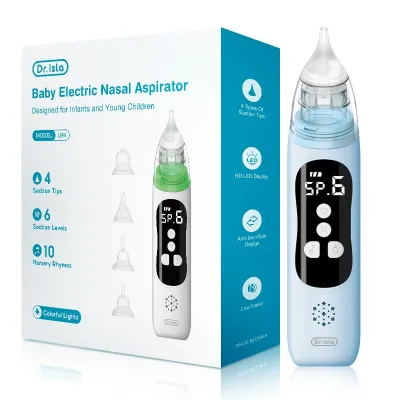 Dr.isla เครื่องดูดน้ำมูก เครื่องดูดน้ำมูกอัตโนมัติ nasal aspirator baby ที่ดูดน้ํามูกเด็ก เครื่องดูดน้ำมูก 68Kpa แรงดูด3เกียร์ เครื่องดูดน้ำมูก ซอฟต์ พร้อมดนตรี LED เครื่องดูดน้ำมูกอัตโนมัติ U94 ครื่องดูดน้ำมูกไฟฟ้า ช่วยแก้ปัญหาลูกน้อยเป็นหวัด