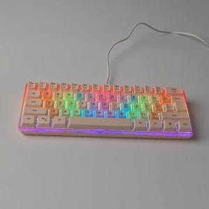 K401 Wired Keyboard Mechanical Feel 61-Key RGB Backlight Gaming Keyboard Suitable For Computers And Offices