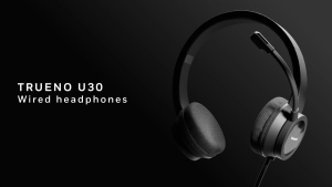 Honeywell Trueno U30 Wired Headphones BLK - HC000602/AUD/WHP/BLK/USB