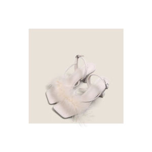 Barbie Pink Purple Chunky Heel Open Toe Fur High Heels Women 2024 Summer New Arrival Niche Style Fairy Style Sandals Women