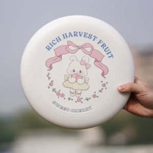 Little Black Fox Frisbee 175gpe ที่ปรับแต่งได้สําหรับการแข่งขันกลางแจ้งสําหรับผู้ใหญ่พร้อมดีไซน์กระต่ายอันเป็นเอกลักษณ์