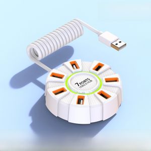 Earise | Multi-Interface USB Expander Hub For Desktop Computers External Hard Drive Printer Universal Adapter Extension Splitter Plug