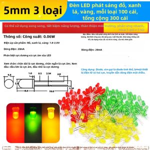 Risym | Đi-ốt Phát Quang Đa Màu cho Dụng Cụ Trắng Đỏ Vàng Xanh Lá Xanh Dương Tím Đỏ sang Xanh Lá
