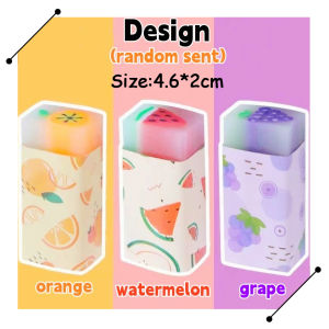 PROTREE 1pc Fruit Eraser Sweet Aroma Soft Rubber Kawaii School Office Supplies Students Stationery Korean