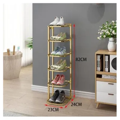 Shoe Rack Narrow Small Simple Door Mini Shoe Rack For Home Indoor Beautiful Small Multi-Layer Single Row Shoe Rack Small Size