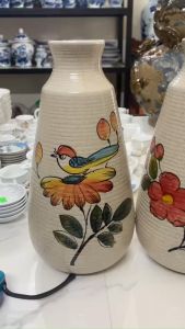 Bình Cắm Hoa Gốm Sứ Bát Tràng Miệng Nhỏ Cắm Hoa Siêu Xinh - Decor Nhà Cửa