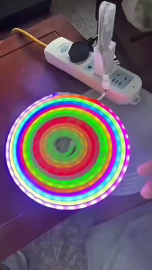 Dây đèn neon chạy đuổi ARGB trang trí decor tường phòng ngủ phòng khách góc làm việc tặng kèm kẹp trao tường