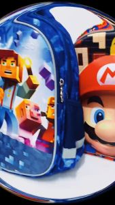 iSchoolDy Kids Cartoon Roblox Super Mario Mini School Bag Backpack