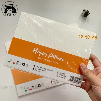 [t15l11] Giấy vẽ màu nước Happy Days 300gsm đủ kích cỡ