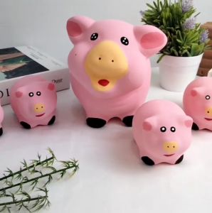 ตุ๊กตาจัดสวน ตุ๊กตาแต่งสวน ชุด 5 ตัว แม่หมู ลูกหมู ตุ๊กตาหมู หมูเซรามิค ตุ๊กตา ปูนปั้น แต่งสวน