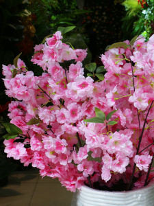 Đất Sét Đa Năng Đứng Trong Nhà Cây Hoa Hồng Sakura Cành Đơn Rơi Trang Trí Phòng Thoáng Khí Cây Hoa Hồng Giả Rải Thanh Lịch