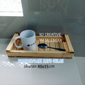 NJ Creative - Nampan / Baki / Tray / Tatakan Kayu Aesthetic