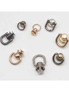 Handmade Leather Art Milk Bottle Nail with Ring for DIY Bag Packaging Chain Accessories Leather Craft Sewing Tool from China