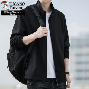 TUCANO | Mens Jacket 2026 New Spring Loose Stand-collar Business Administrative Black
