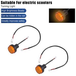 E-Scooter Waterproof Turn Signal Light Waterproof Flash Lamp for Electric Scooter Safty Warning Lights Riding Equipment Parts