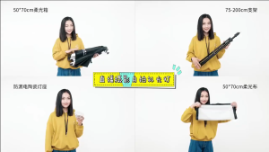 Bộ đèn studio chụp ảnh quay phim Livestream chuyên nghiệp cao 2m softbox 50x70cm