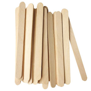 Leeseph Craft Sticks Ice Cream Sticks Wooden Popsicle Stick 11.4cm Length Treat Ice Pop For Beverage Resin Mold Handmade Tools