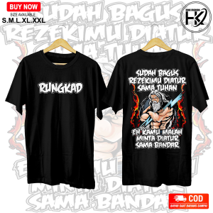 KAOS SUDAH BAGUS REZEKIMU diatur Sama Tuhan Eh Kamu Malah Minta diatur Sama Bandar Combed 24s