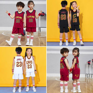 Childrens Basketball Uniform Set Training Clothes Sports Outfit Boys Girls Summer James 23 Jersey Youth Fashion Basketball Gear