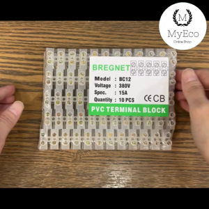(1pc) BREGNET PVC Terminal Block - 5A / 10A / 15A / 20A / 30A / 60A - 380V | CE Certified | Secure Wire Connector