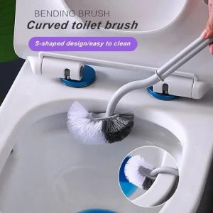 Household Toilet Long Handle Toilet Brush Toilet Brush Cleaning Wall-mounted Toilet No Dead Corner Cleaning Toilet