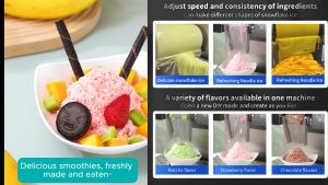 SNOWFLAKE Ice Machine Commercial lce Cream Makers Ice Maker Electric Smoothie Ice Shaver Machine Korean Style Internet Celebrity Milk Tea Shop Hot Pot Shop Snow Ice Machine