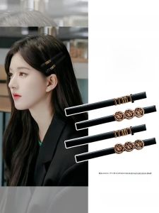 Simple Letter Hair Clip Women High-End Feeling Fringe Hair Claw Headwear Back of Head Duckbill Clip BB Clip Fashionable Hair Accessories