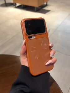 High-end Electroplated Orange Matte Aurora CD Pattern Case