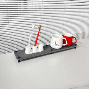 High-Rise Silicon Dendroid Absorbent Mat Cup Mat Electric Toothbrush Holder Sink Water Barrier Quick Dry Bathroom Accessories