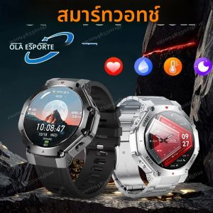 ใหม่เข็มทิศสมาร์ทวอทช์ผู้ชายกีฬา GPS ไฟฉายสมาร์ทวอทช์ผู้หญิงความดันโลหิตและการตรวจสอบอัตราการเต้นของหัวใจนาฬิกากันน้ำสำหรับการนอนหลับ