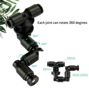 Teekland ปรับระบบนิเวศป่าฝนถังมินิสเปรย์คู่หัวละอองระบายความร้อนหัวฉีดสเปรย์นิเวศวิทยาฝนพิพิธภัณฑ์สัตว์น้ำอุปกรณ์