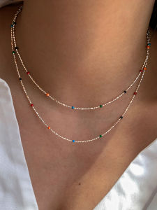 CAFFTI | Dopamine Rainbow Beaded Necklace