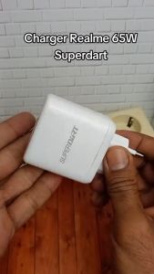 Realme SuperDart 65W Super Fast Charging Wall Charger with Type-C & Micro USB Cable - Putih