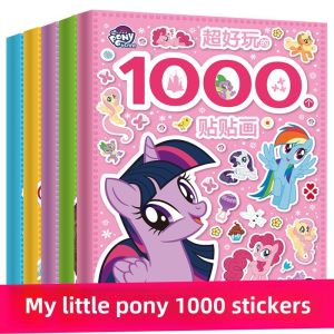 My Little Pony Princess Sticker Book Toy for Girls Aged 3-6 Cartoon Educational Stick-On Picture Book Early Learning Brain Teaser