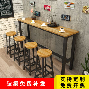Wall Bar Counter Commercial Milk Tea Shop Table and Chair Long Table Dining Table Balcony High Bar Table Household Narrow Table Minimalist Bar Counter Pull Down Bar - Lazada