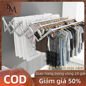 BMZAR Gấp Gọn có thể điều chỉnh Giá phơi quần áo nhỏ gọn Giàn Phơi Thông Minh Gắn Tường Giá Phơi Quần áo Giá để khăn Sào Phơi Dồ