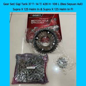 GEAR GIR SET GIR PAKET- Gigi Tarik SUPRA X 125 HELM IN INJEKSI & SUPRA X 125 FI