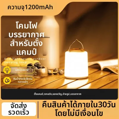 SMILING SHARK | ไฟแคมป์พกพาชาร์จได้ แสงสว่าง