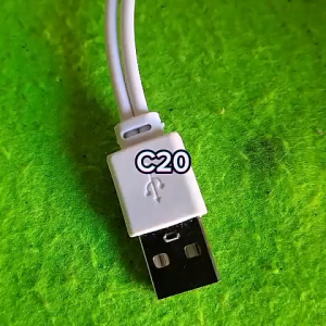 C20 KABEL DATA PENDEK POWERBANK DUAL USB MICRO TIPE 20 CM SUPER ORIGINAL KABEL DATA PENDEK POWERBANK