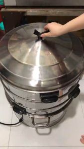 Nồi Hấp Bánh Bao Chạy Điện 52CM 3 tầng2 tầng 1 tầng hấp