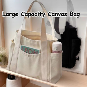 Large Capacity Canvas Bag One Shoulder Cloth Bag Work Outing High-Value Literary Students Bag
