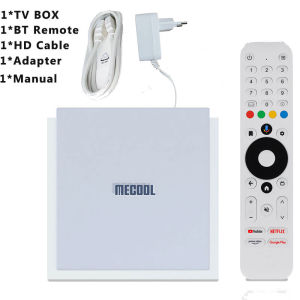 MECOOL KM2 PLUS DELUXE 32GB Netflix 4K Android TV BOX Google TV Dolby Vision 4GB DDR4 1000M LAN WIFI 6 IP TV Stream TVBOX