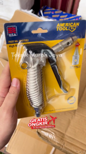 AMERICAN TOOL 8957983 AIR DUSTER BODI BESI TURBO BOOST 225 PSI / 15 BAR Heavy DUTY Alat Semprot Angin Udara TAIWAN 130 mm High Flow Blow Gun UAP PANAS SETRIKA LAUNDRY DRY CLEANING Kompresor Industrial Pabrik