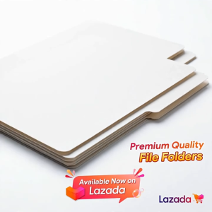 ADVANCE White File Folder 25pcs Pack (14pts Thick) - Long and Short Sizes Heavy Duty Paper Folders for School and Office