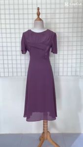 (VT) Đầm Trung Niên Trẻ Trung Thiết Kế Trang Nhã Thanh Lịch Sang Trọng Đi Tiệc Cao Cấp Cho Mẹ LT586