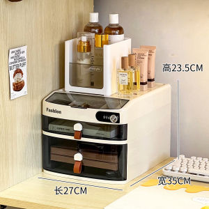 กล่องเก็บของแบบหีบหัวเข็มขัดสำหรับเด็กนักเรียน มีกุญแจล็อคแบบรหัสผ่าน ชั้นวางของแบบแยกชั้นสำหรับเก็บของบนโต๊ะ เครื่องมือจัดระเบียบในครัวเรือน